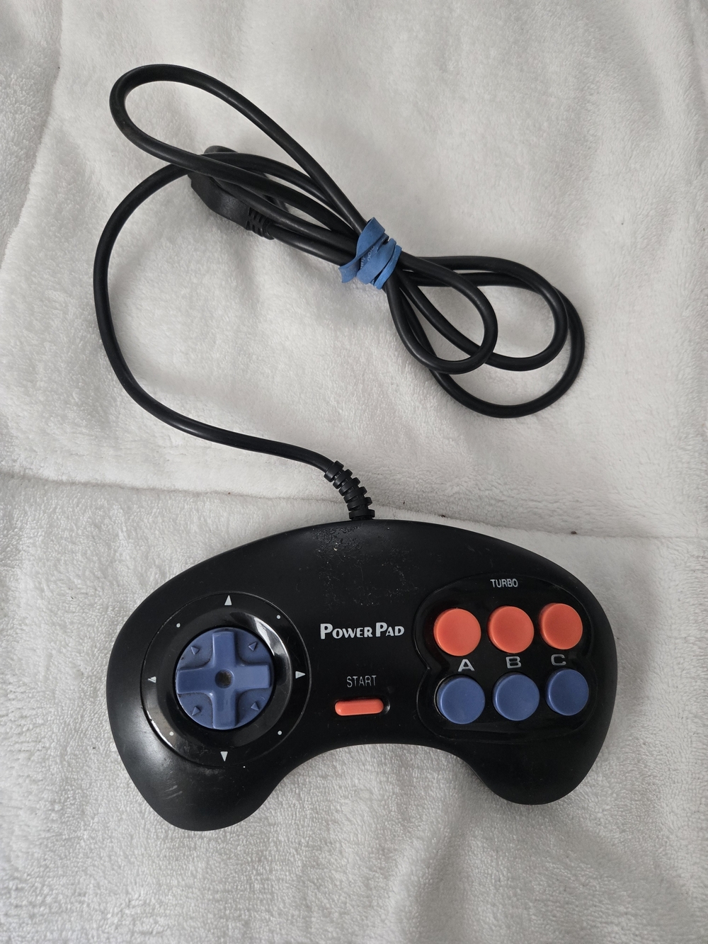 Sega Genesis PowerPad Controller Model 6 Button Controller with Turbo